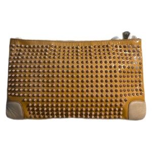 Christian Louboutin Spike Red Interior Clutch